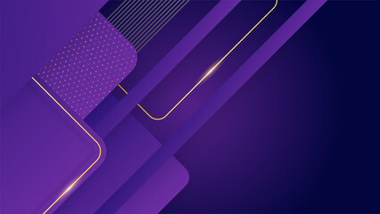 Luxury purple gold abstract background. Vector illustration for presentation design. Can be used for business, corporate, institution, party, festive, seminar, flyer, texture, wallpaper, and pattern.