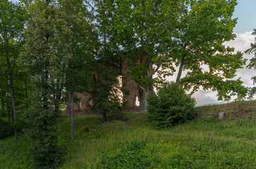 Fototapeta na wymiar Ruins of castle Viljandi, europe, estonia