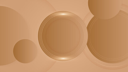 Luxury brown gold abstract background. Vector illustration for presentation design. Can be used for business, corporate, institution, party, festive, seminar, flyer, texture, wallpaper, and pattern.