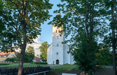 Fototapeta na wymiar church in Viljandi, estonia