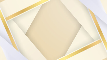 Luxury soft beige gold abstract background. Vector illustration for presentation design. Can be used for business, corporate, institution, party, seminar, flyer, texture, wallpaper, and pattern.