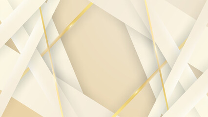 Luxury soft beige gold abstract background. Vector illustration for presentation design. Can be used for business, corporate, institution, party, seminar, flyer, texture, wallpaper, and pattern.