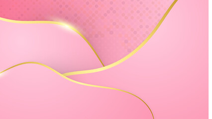 Luxury pink gold abstract background. Vector illustration for presentation design. Can be used for business, corporate, institution, party, festive, seminar, flyer, texture, wallpaper, and pattern.