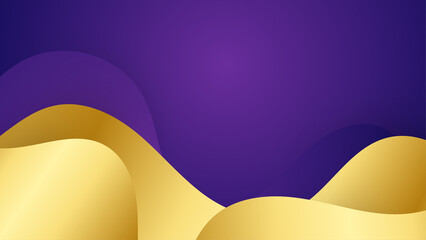 Luxury purple gold abstract background. Vector illustration for presentation design. Can be used for business, corporate, institution, party, festive, seminar, flyer, texture, wallpaper, and pattern.