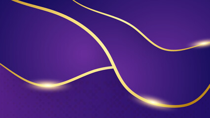 Luxury purple gold abstract background. Vector illustration for presentation design. Can be used for business, corporate, institution, party, festive, seminar, flyer, texture, wallpaper, and pattern.