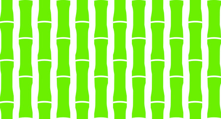 Set of bamboo design elements. Leaves and trunks of bamboo logos.