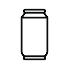 aluminum soda energy drink can icon can overlay vector art icons for apps and websites on white background