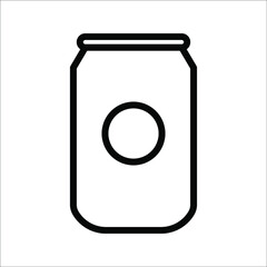 aluminum soda energy drink can icon can overlay vector art icons for apps and websites on white background