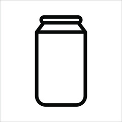 aluminum soda energy drink can icon can overlay vector art icons for apps and websites on white background