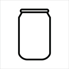 aluminum soda energy drink can icon can overlay vector art icons for apps and websites on white background