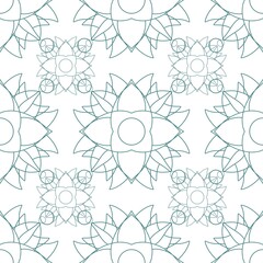 Simple floral seamless pattern with flowers for fabrics and cards and linens and kids and wrapping paper