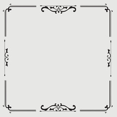 Frame, in the style of an ornament,  Vector illustration eps 10, Art.	