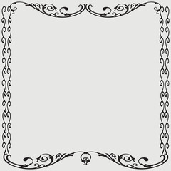 Frame, in the style of an ornament,  Vector illustration eps 10, Art.	