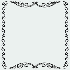 Frame, in the style of an ornament,  Vector illustration eps 10, Art.	