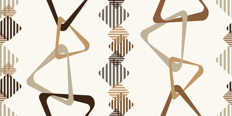 seamless pattern with abstract geometric shapes	