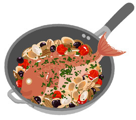 アクアパッツァのイラスト