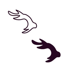 Abstract drawing fish tail, scallop, branched element