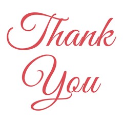 Thank You handwritten inscription