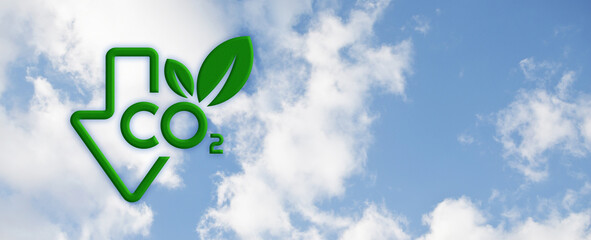 reducing CO2 emissions to stop climate change. green energy background	