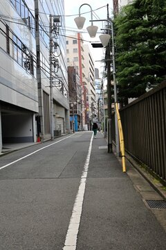 Shinjuku-ku, Tokyo Japan, July 2022. The Street Of Shinjuku 2-chome In The Daytime.