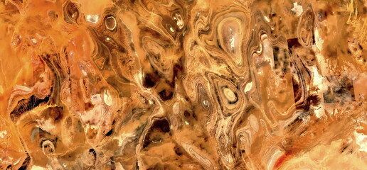 abstract landscape photo of the deserts of Africa from the air emulating the shapes and colors of the hell, Genre: Abstract naturalism, from the abstract to the figurative