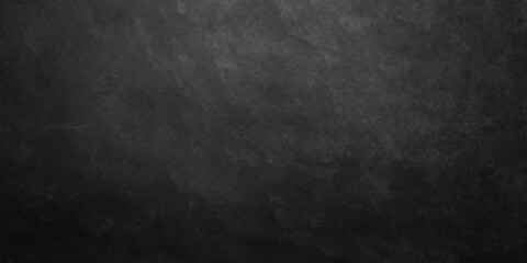 Naklejka premium Black backdrop grunge background with marble stone texture in old vintage paper design. panorama old vintage grunge texture, marbled black painted background illustration.