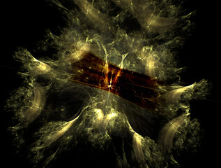 Imaginatory fractal abstract background Image