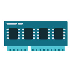 computer memory ram icon on transparent background