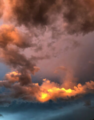 Obraz na płótnie Canvas sunset in the clouds