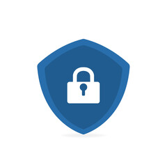 Padlock protection icon. Vector illustration