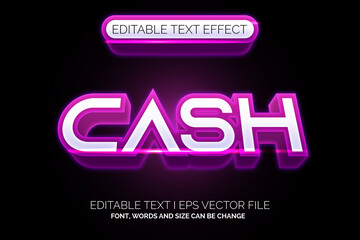 gradient purple cash text effect