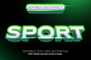 gradient modern sport text effect