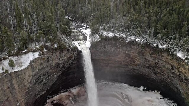 Aerial Shot of Helmcken Falls