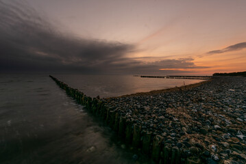 sundown at stone beach