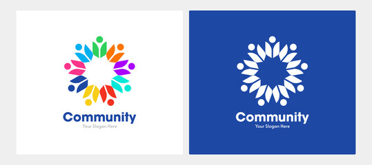 Obraz na płótnie Canvas Abstract community logo.