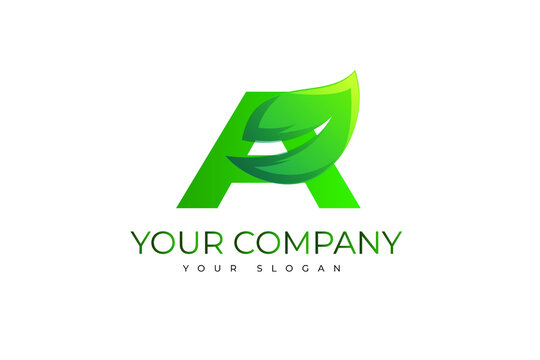 Beautiful logo designs concept vector, Leaf logo symbol, Digital Wire logo