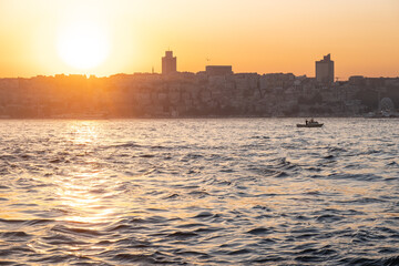 Naklejka premium City Istanbul on the Bosphorus in Turkey