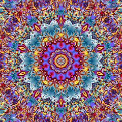 3d effect - abstract polygonal geometric fractal pattern