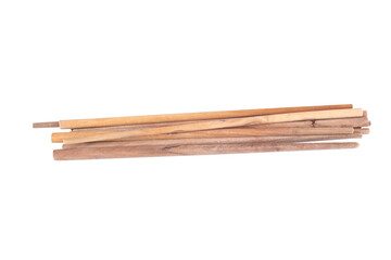 chopstick pile isolated on white background