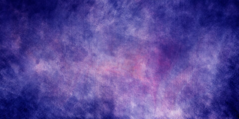 Purple background with vintage texture in purple pink and blue abstract paint design with grunge and color splash border. very dark violet, dark slate blue and antique fuchsia colored vintage abstract