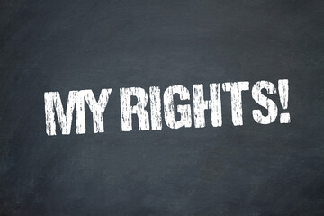 Obraz premium My Rights!