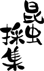 【らいと文字】昆虫採集