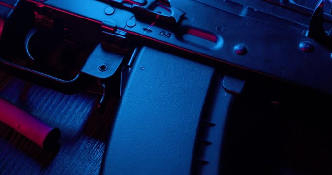Close up of AK- 47