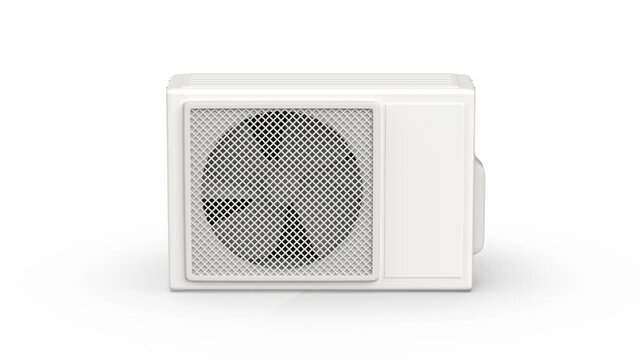 Floor mounted air conditioner with remote control and outdoor unit