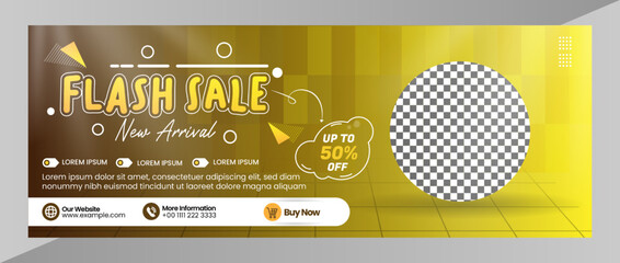 Banner cover home appliances  template for social media banner layout