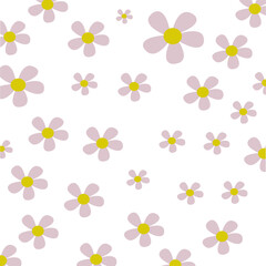  Daisy flowers vector cute
 (pattern)