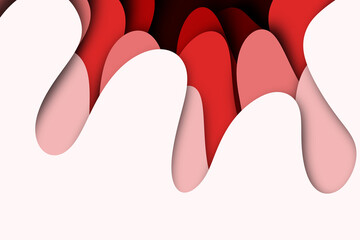 Papercut out wave background