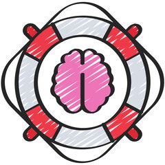Mental Health Help Icon