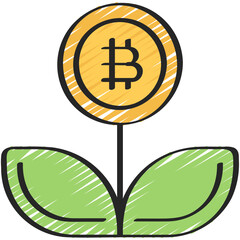 Crypto Growth Icon