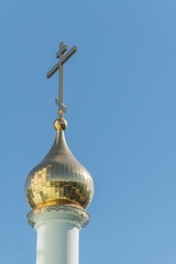 Detail of dome of church of All Saints in Strasbourg.